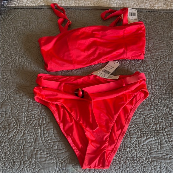 Vibrant Pink Women's Swim Set - Picture 1 of 3